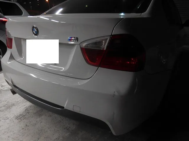 【神戸～大阪・全国】BMWM3バックであてた板金塗装修理修理　