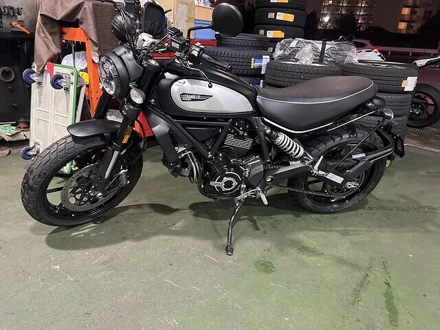 バイク車検　ドゥカティ スクランブラー　ブレーキパッド交換・ブレーキフルード交換｜神戸市中央区　車検・整備