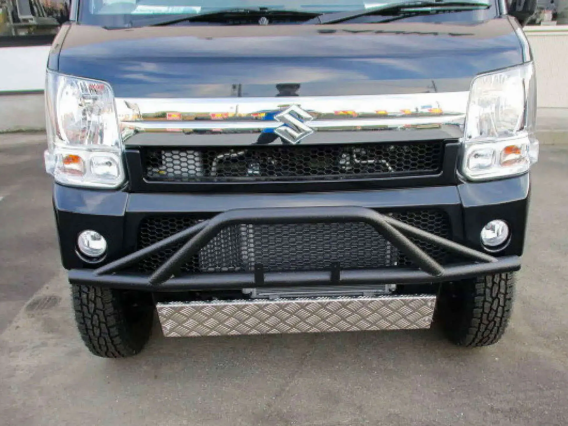 バンパーガード取付 plusline スズキ エブリイワゴン│掛川市 パーツ取付