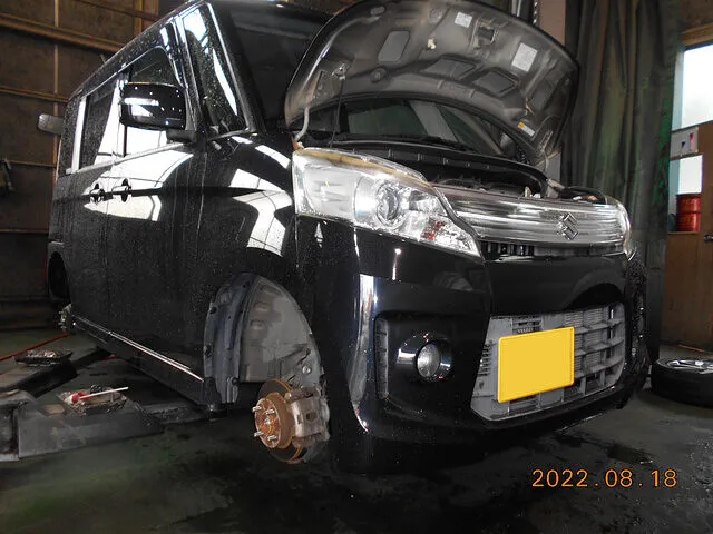 掛川市　車検・整備│スズキ パレットSW　エンジンオイル交換