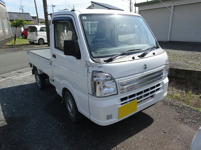 掛川市　へこみ修理　フロントフェンダー交換・ボンネット交換・フロントドア交換・フロントコーナーパネル交換　スズキ キャリイ│板金塗装