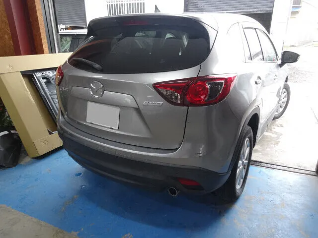 掛川市　キズ修理・ヘコミ修理　リアゲート・リアバンパー　マツダ CX-5｜板金塗装