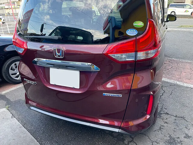 ホンダ フリード リアバンパー キズ・ヘコミ修理│福山市
