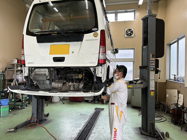 出雲市　スバル サンバー　タイミングベルト交換│車検・整備