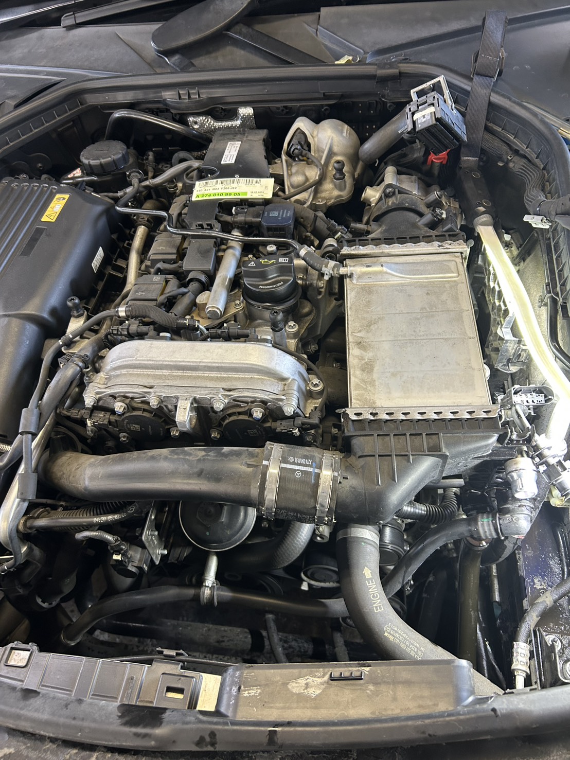 W205 サーモスタット交換