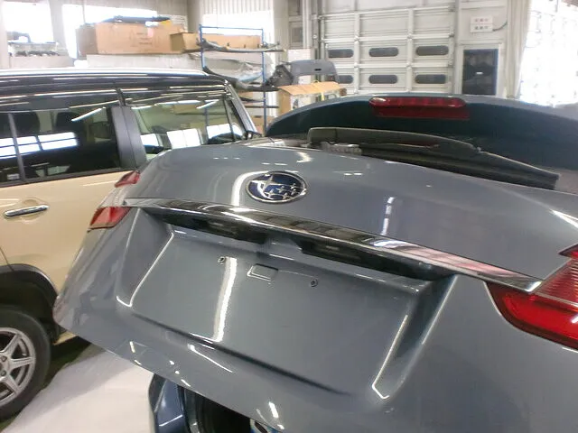 北見市 リアバンパー交換 スバル レヴォーグ│鈑金塗装