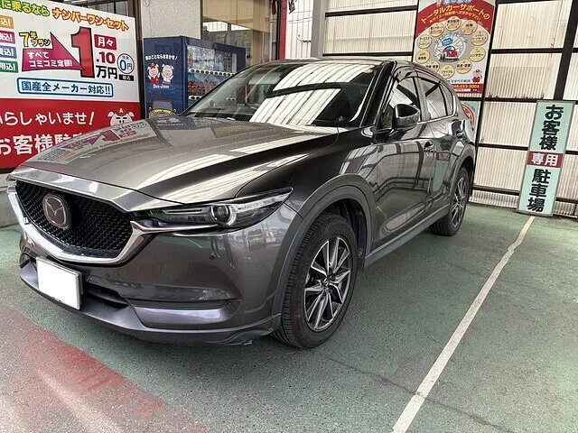CX-5　フロントバンパー　未塗装樹脂部分補修