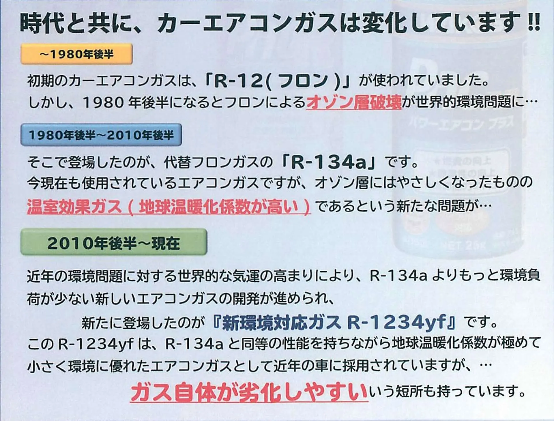 カーエアコン パワーアップ添加剤 WAKO'S PAC 名古屋市守山区 名古屋