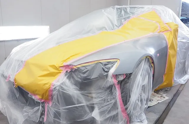 ホンダS2000 フェンダーのへこみを板金塗装 三条市のお客様