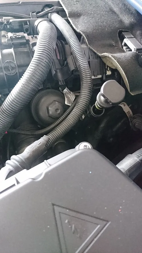 BMW320d エンジンオイル（MOTUL）＆オイルフィルター、バッテリー交換作業。 半田市 Bosch Car Service 巽自動車