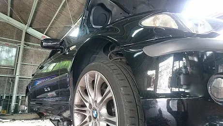 BMW320i(E46) オートマフルード（ATF）ATストレーナー交換＆エンジンオイル、オイルフィルター交換作業へ