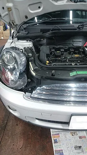 BMW-MINI(R56)冷却水漏れ修理、他。
