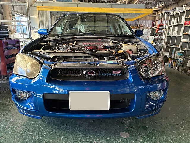 土浦市　ボディ磨き・コーティング／ヘッドライト交換・レンズリフォーマー　スバル インプレッサ