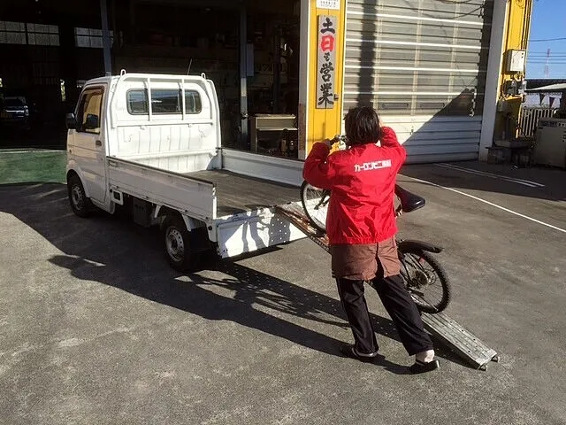 バイク・不動バイクを軽トラで運ぶ方法 | レンタカー 猿島郡境町