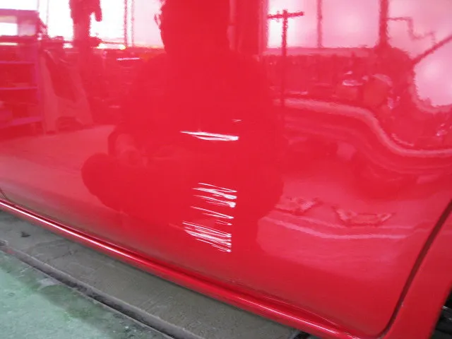 トヨタ シエンタ 左リアドア キズヘコミ修理│大阪市平野区 鈑金塗装