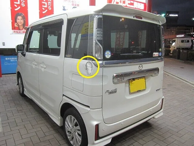 マツダ　フレアワゴン　クォーターパネル　擦り傷修理│大阪市阿倍野区　鈑金塗装