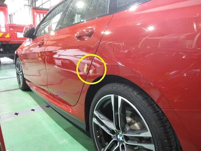 ＢＭＷ 218ｄ　リアドア・クォーターパネル キズヘコミ修理│大阪市平野区 鈑金塗装