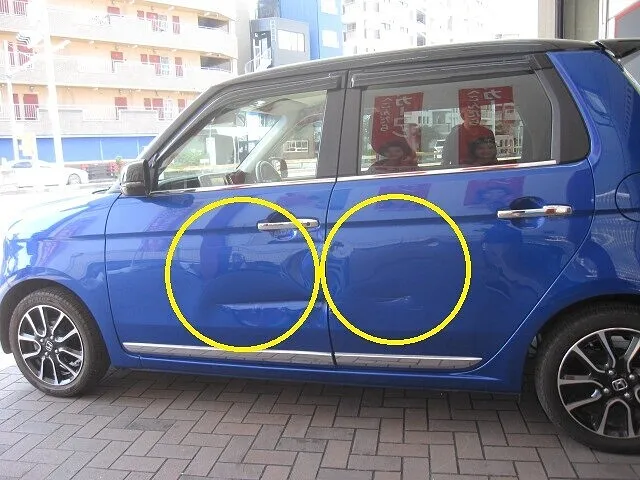 ホンダ　N-ONE　フロントドア・リアドア交換│大阪市平野区 鈑金塗装