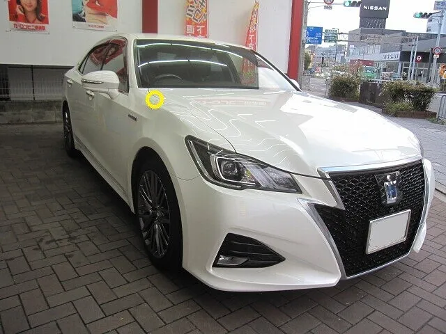 トヨタ クラウン フロントフェンダー　キズヘコミ修理 │大阪市平野区 鈑金塗装