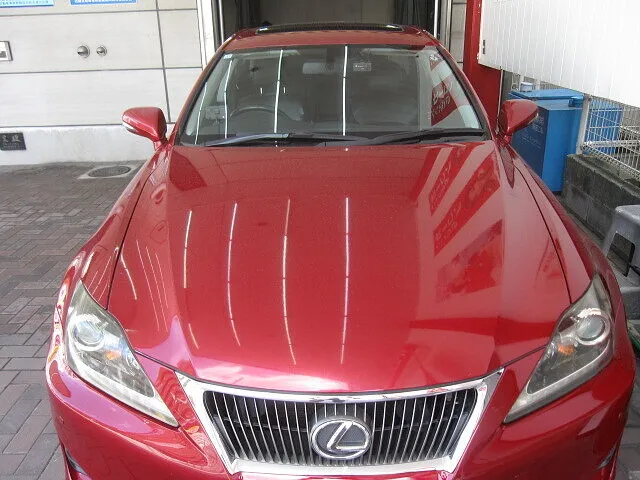 レクサス　IS　ボンネット　ルーフ　トランク　　色あせ クリア剥がれ キズヘコミ修理│大阪市平野区　鈑金塗装