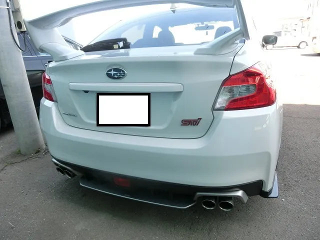 スバル WRX STI リアバンパー塗装編 登別市 牧口車体工業