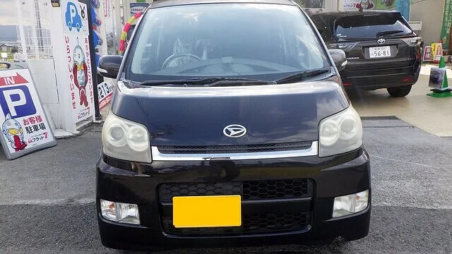ダイハツ　ムーヴ　車検整備　ブレーキパッド交換　タイロッドエンドブーツ交換　泉佐野市　貝塚市　泉南市　阪南市　カーサービスシンワ