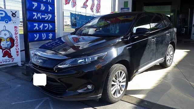 トヨタ　ハリアー　助手席のドア　キズ修理　貝塚市のお客様　カーサービスシンワ