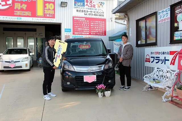 当店で中古車を探してほしいと依頼がありスズキソリオを購入して頂きました！　泉佐野市