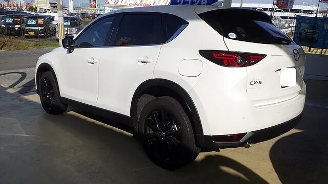 マツダ　CX-5　左リアドア　キズ　スポイラー交換　泉佐野市のお客様　カーサービスシンワ