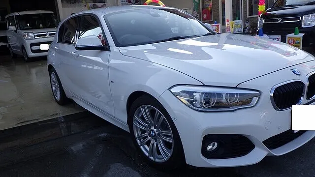 BMW　１ｼﾘｰｽﾞ　サイドスポイラー　板金　塗装　修理　車　キズ　ヘコミ　泉佐野市　阪南　泉南　熊取　貝塚　岸和田　和泉　カーサービスシンワ