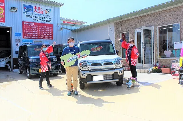 新車カーリースをご利用のF様　スズキハスラー　