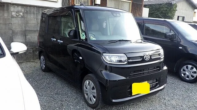 ダイハツ　タント　左スライドドア　キズ　当てられ被害　フラット7契約中のお客様　カーサービスシンワ
