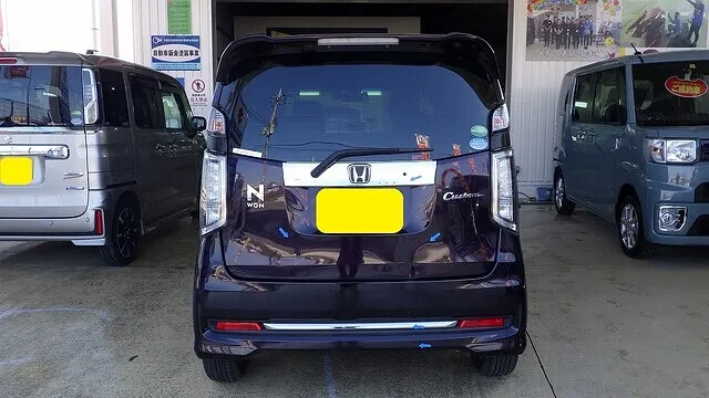 ホンダ　N-WGN　後ろ周り損傷　ゲート　リアバンパー　リサイクル交換　泉佐野市のお客様　カーサービスシンワ
