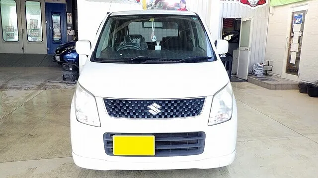 スズキ　ワゴンＲ　車検事例　　大阪府泉佐野市　バッテリー交換