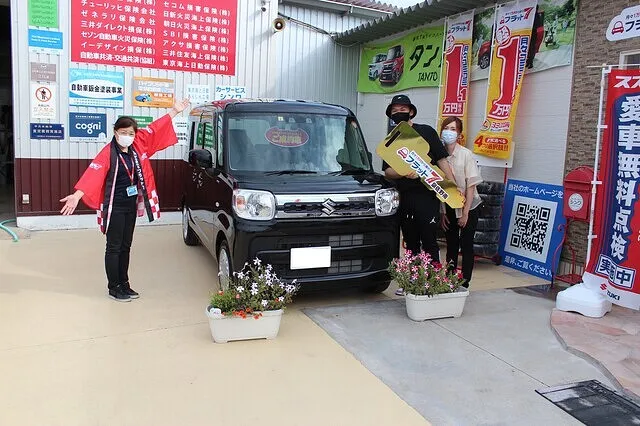 月々均等払いで家計に優しいカーリース　スズキスペーシア　泉佐野市　