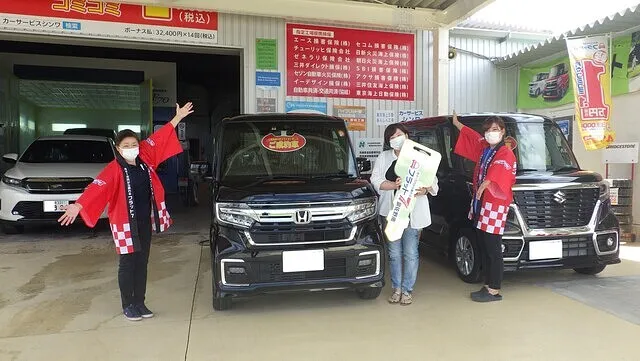 ホンダNBOXをカーリースしていただきました！フラット7泉佐野南店