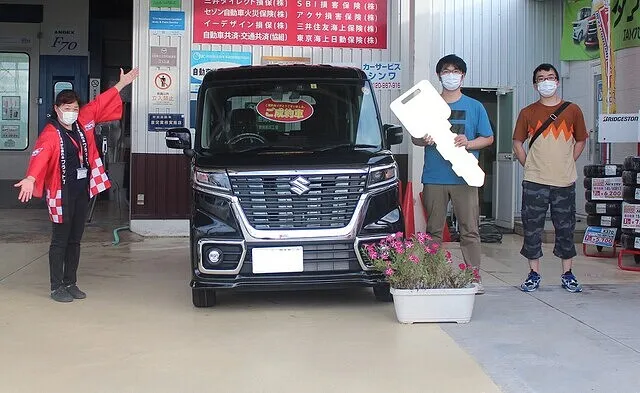 スペーシアカスタムをカーリースで乗っていただきました！泉佐野市