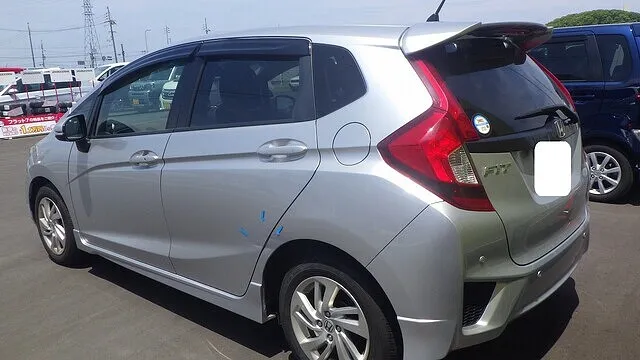 ホンダ　フィット　左リアドア　クォーターパネル　キズヘコミ修理　車修理　田尻町のお客様　カーサービスシンワ