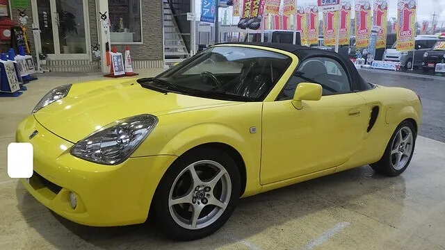 トヨタ　MR-S　左ドア　クォーターパネル　リアバンパー　キズヘコミ修理　車の修理　熊取町のお客様　カーサービスシンワ
