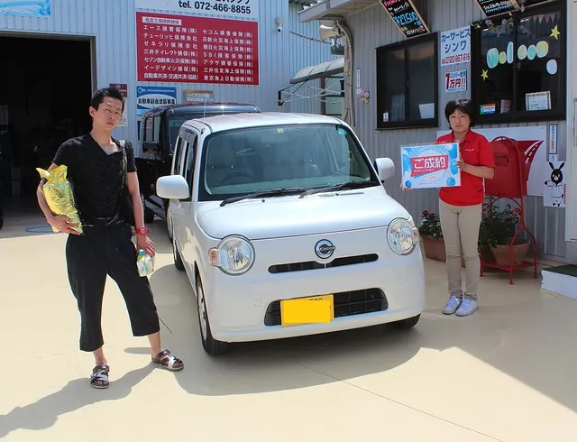 「当店の中古車ダイハツココアご購入のＫ様　泉佐野市」
