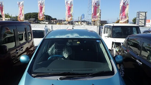 スズキ　セルボ　ルーフ　天井　塗装めくれ　塗装劣化　再塗装　車の塗装　岸和田市のお客様　カーサービスシンワ