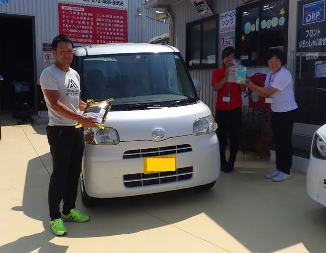 「泉南市より当店の中古車ダイハツタントご購入のＮ様」