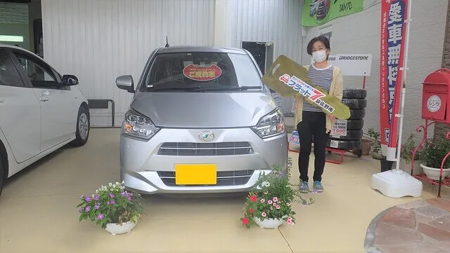 新車カーリースでダイハツミライースにお乗りいただくK様　泉南市