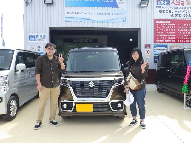 新車購入のK様　スズキスペーシアカスタム　泉佐野市