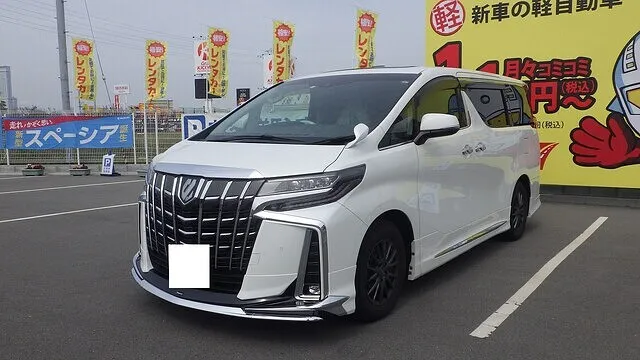 トヨタ　アルファードのモデリスタスポイラー　鈑金塗装　泉佐野市　阪南市　貝塚市　岸和田市