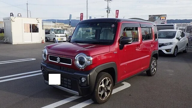 ハスラー　停車中に横の車にドアをあてられた被害者様　カーサービスシンワ