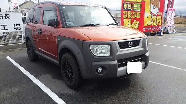 ホンダ　エレメント　鈑金塗装　修理　泉佐野市　カーサービスシンワ