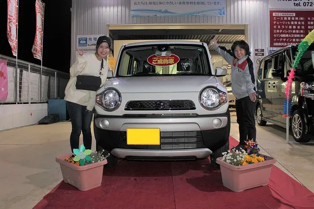 「当店の中古車　スズキハスラーをご購入のK様　泉佐野市」
