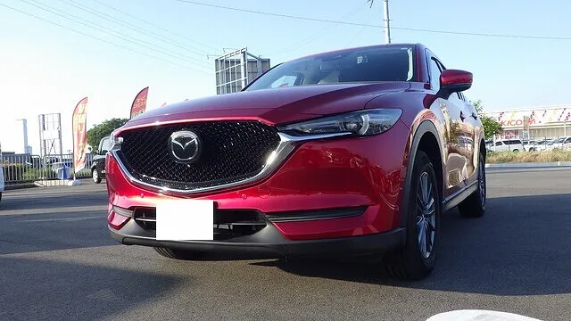 マツダ　CX-5　左フロントドア　鈑金　塗装　泉南市樽井から
