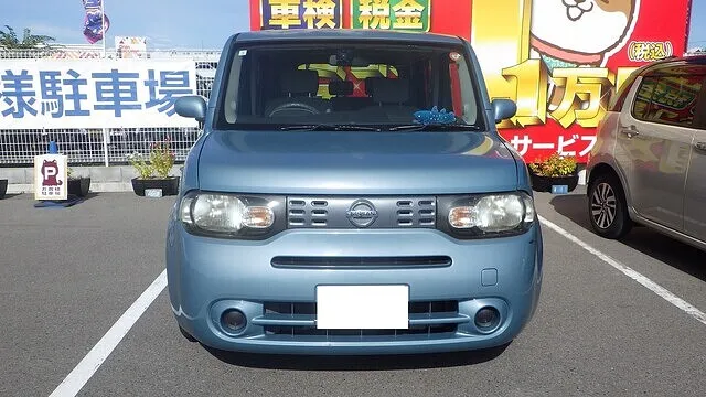 日産　キューブ　ルーフ　鈑金塗装　泉南市　阪南市　泉佐野市